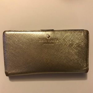 Gold Kate Spade Wallet